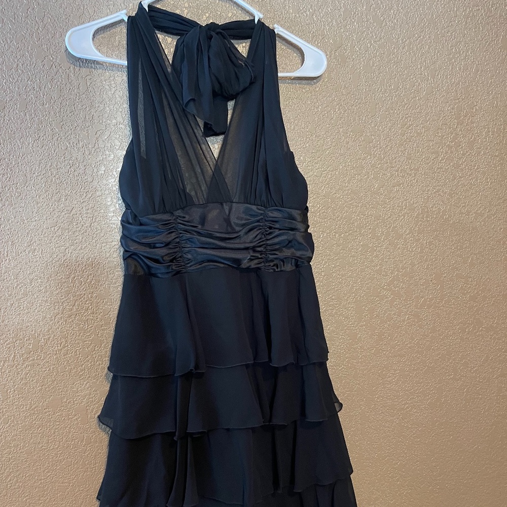 Connected Aparel Black halter Dress